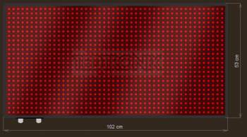 LED Grafische display XTG20-306-ZX   48x24=1152px  102cm x 53cm