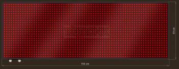 LED Grafische display XTG20-309-ZX   72x24=1728px  150cm x 53cm