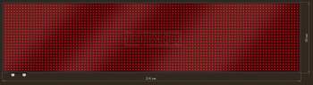 LED Grafische display XTG20-313-ZX   104x24=2496px  215cm x 53cm