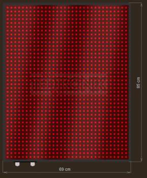 LED Grafische display XTG20-504-ZX   32x40=1280px  69cm x 85cm