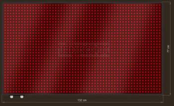 LED Grafische display XTG23-407-ZX   56x32=1792px  132cm x 77cm