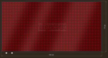 LED Grafische display XTG23-408-ZX   64x32=2048px  150cm x 77cm