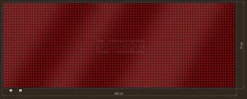 LED Grafische display XTG23-411-ZX   88x32=2816px  205cm x 77cm