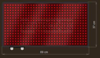 LED Text Display XTT20-204-ZX   32x16=512px  69cm x 37cm