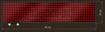 LED Text Display XTT23-105-ZX   40x8=320px  95cm x 22cm