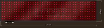 LED Text Display XTT30-105-ZX   40x8=320px  125cm x 27cm
